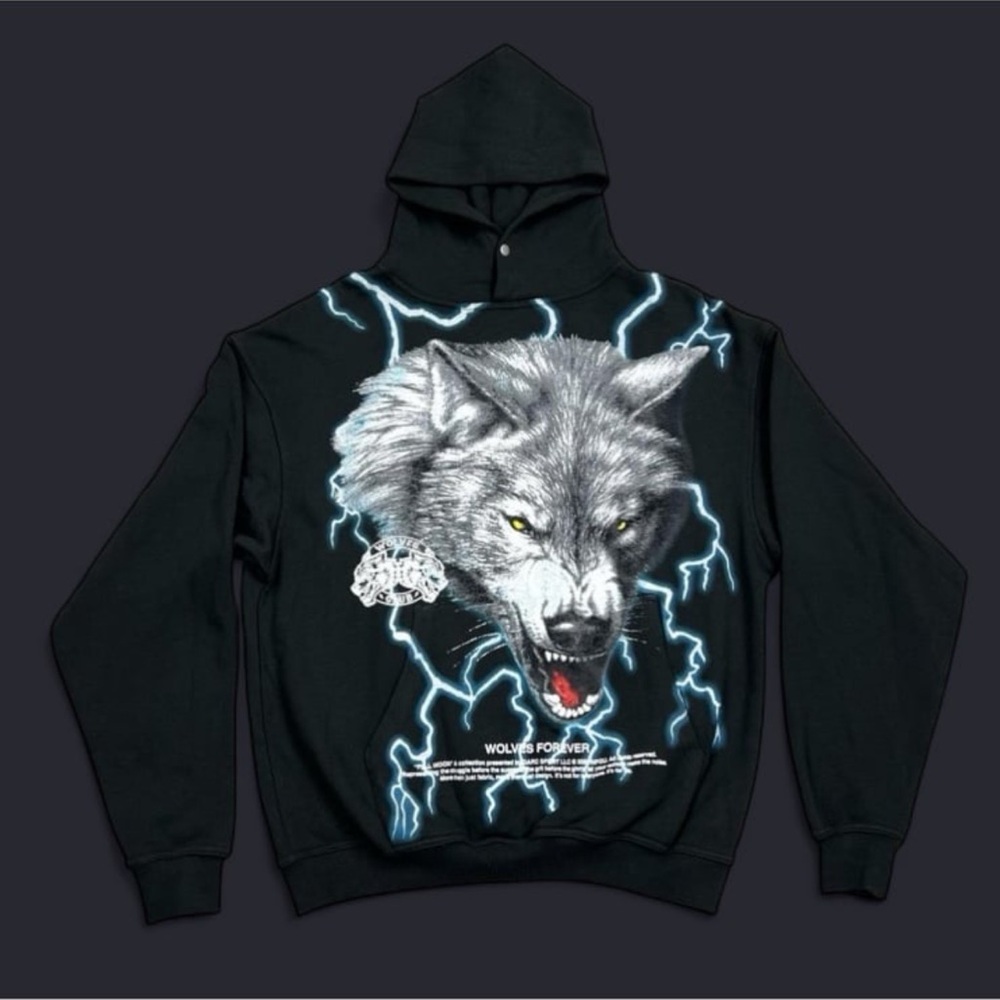 Black Graphic Hoodie